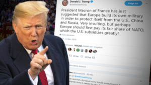 Donald Trump motzt gegen Emmanuel Macron: „Sehr beleidigend“
