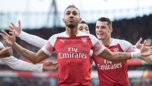 Aubameyang markiert Doppelpack: FC Arsenal gewinnt wildes London-Derby