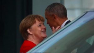 Berlin: Barack Obama trifft Angela Merkel im Kanzleramt