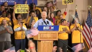 Joe Biden bei erstem Wahlkampfauftritt: „Wie kämpfen um die Seele Amerikas“